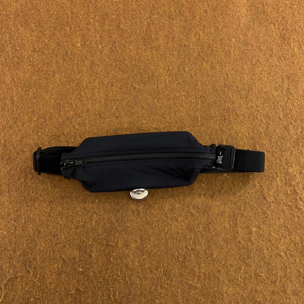 SPIbelt Unisex OS Black Adjustable Elastic Expandable Running Waist Pouch Belt